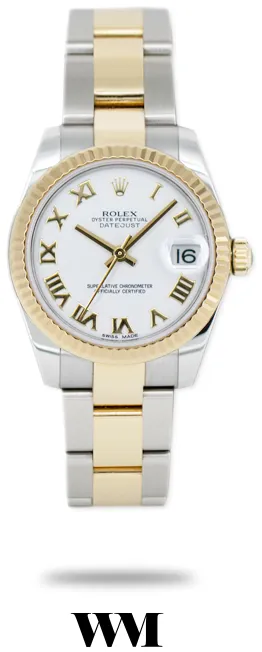 Rolex Datejust 31 178273 31mm Yellow gold and Stainless steel White