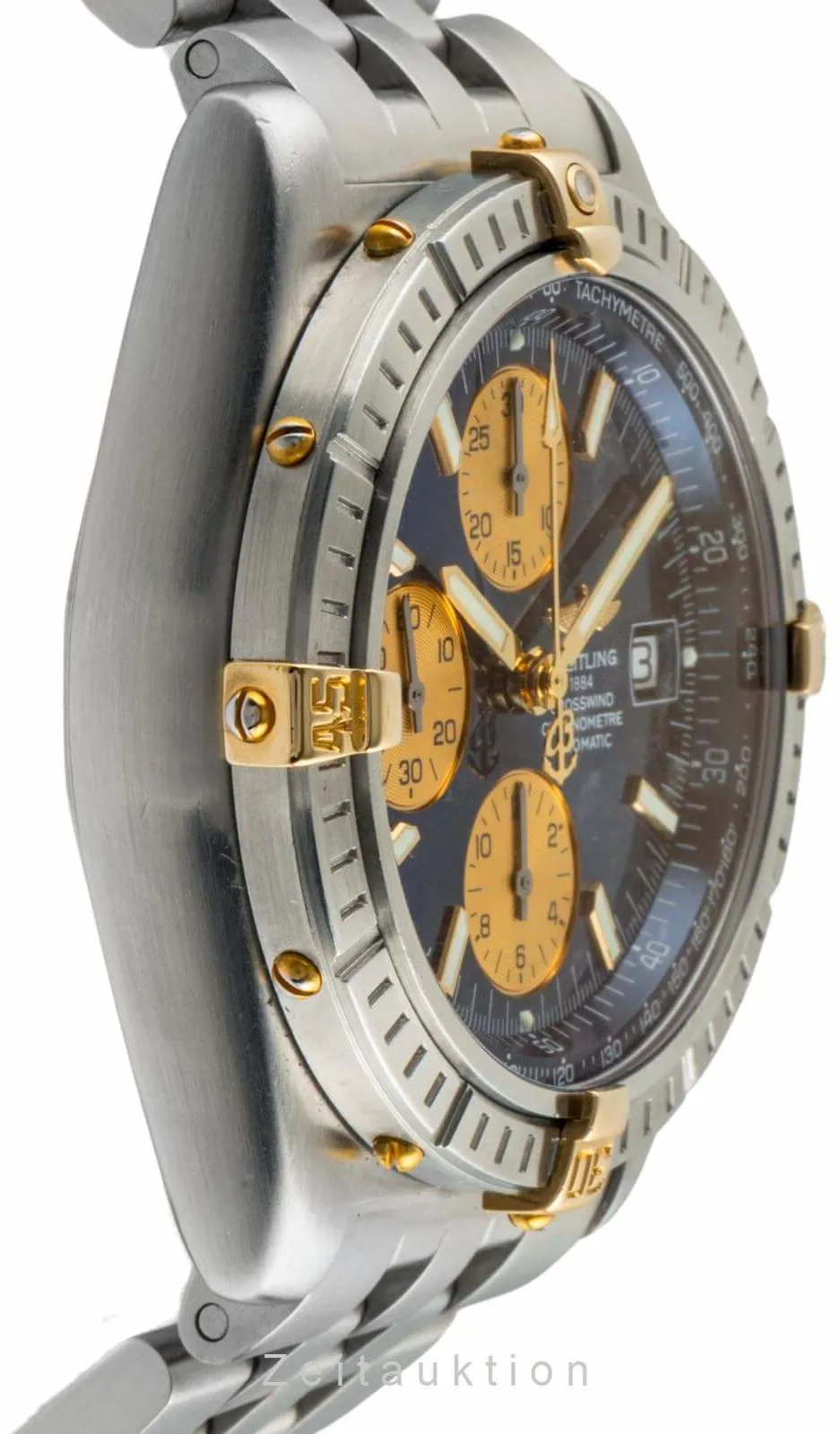 Breitling Crosswind B13355 43mm Yellow gold and Stainless steel Blue 7