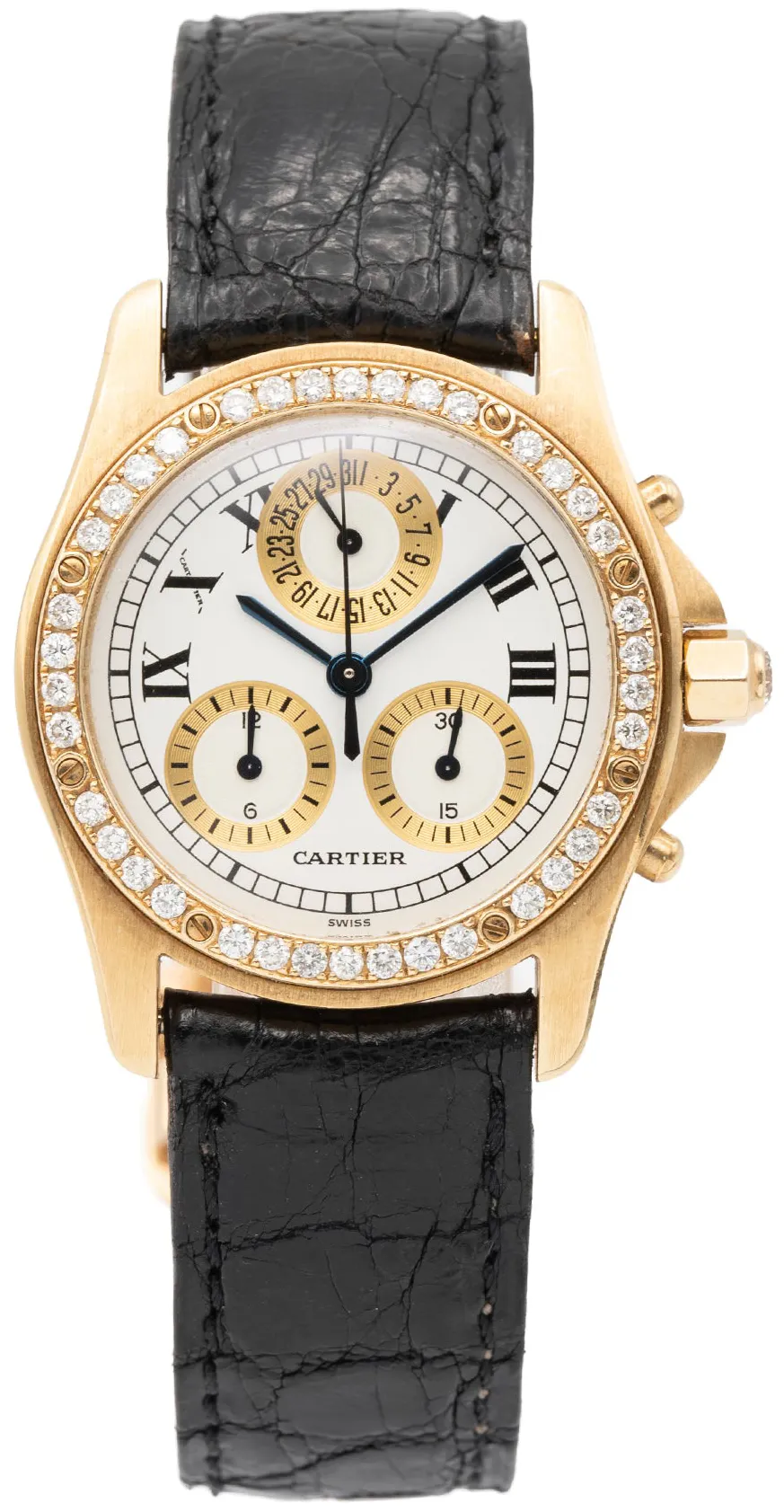 Cartier Ronde 15300C1049 30mm Yellow gold White