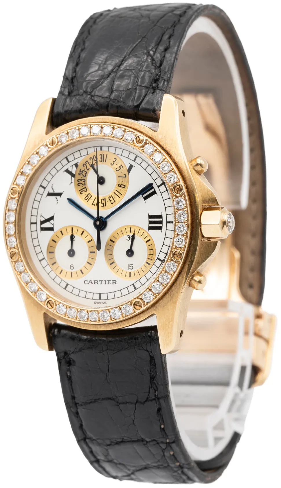 Cartier Ronde 15300C1049 30mm Yellow gold White 1