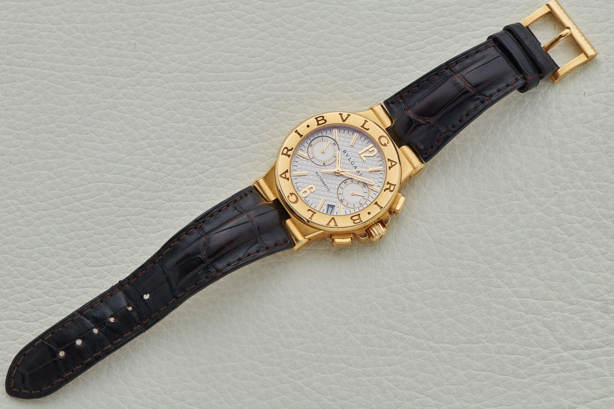 Bulgari Diagono DG35 CH G 35mm Yellow gold White 3