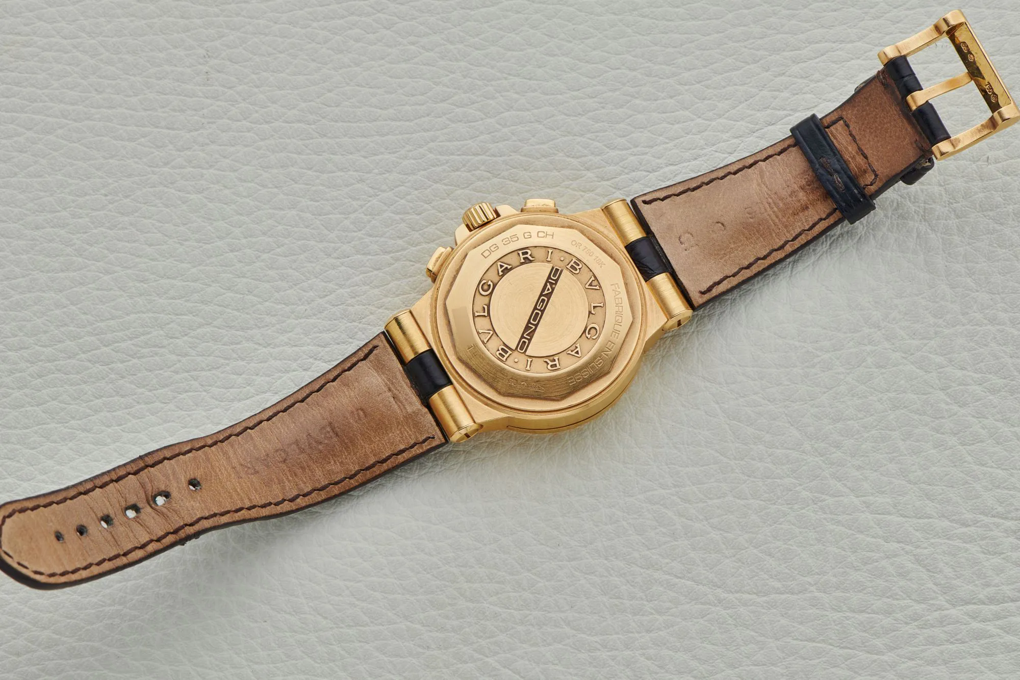 Bulgari Diagono DG35 CH G 35mm Yellow gold White 4