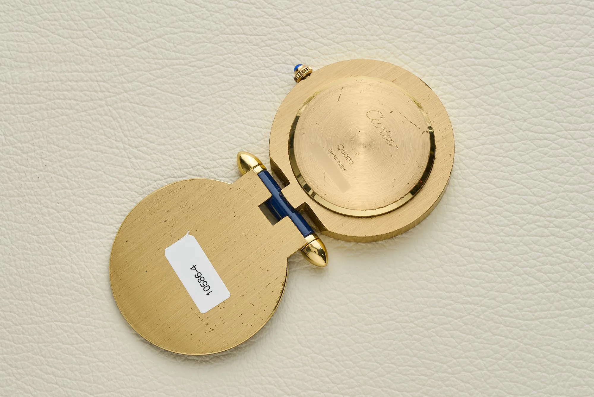 Cartier Pendulette de Voyage 54mm Gold-plated White 2