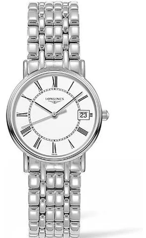 Longines Présence L4.320.4.11.6 30mm Stainless steel White