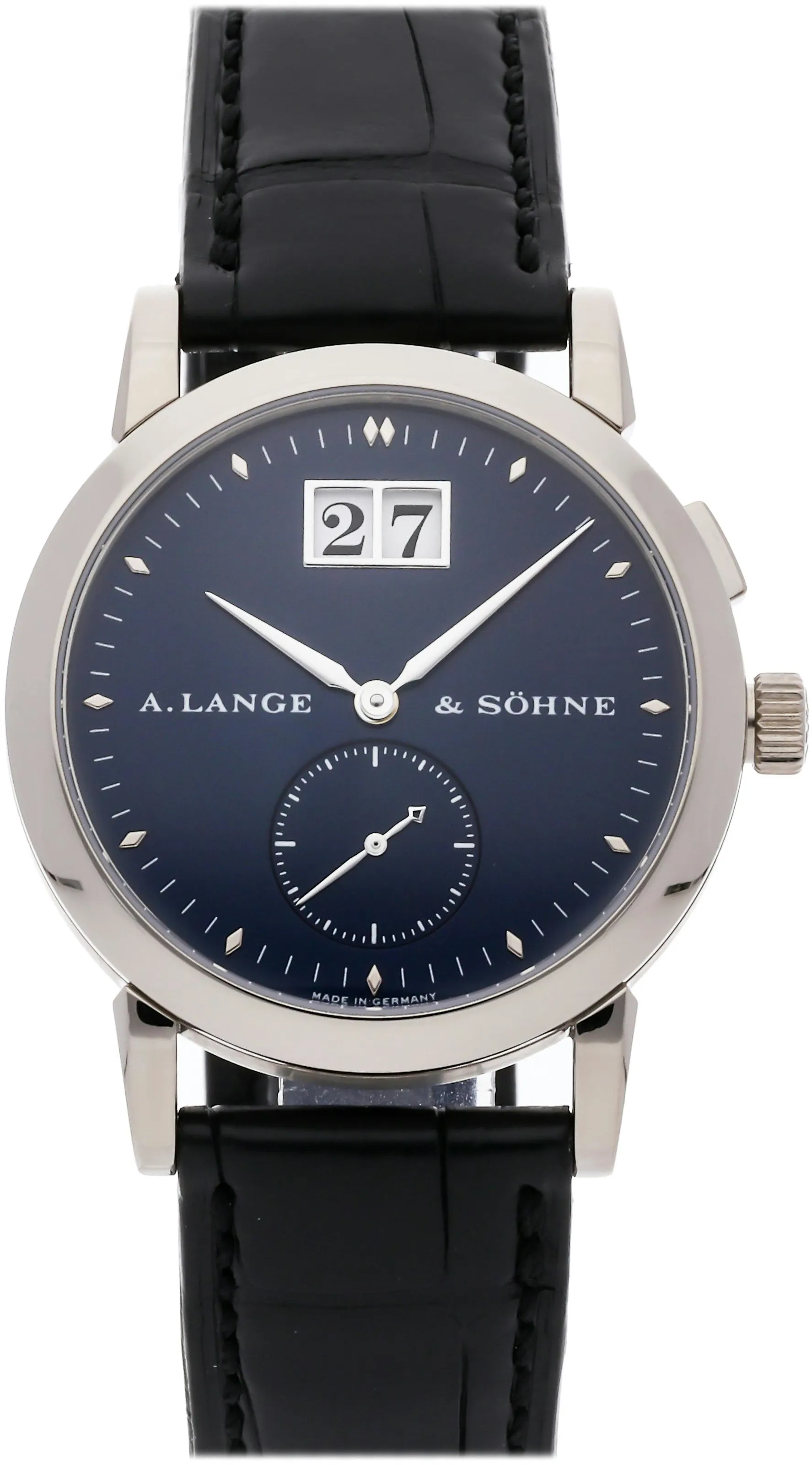 A. Lange & Söhne Saxonia 105.027 34mm White gold Blue