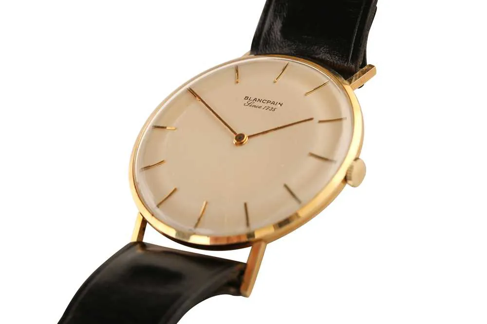 Blancpain Villeret Ultra-Slim 5473 34mm Yellow gold Cream 1