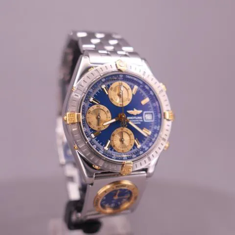 Breitling Chronomat B13352 39mm Yellow gold and stainless steel Blue 3