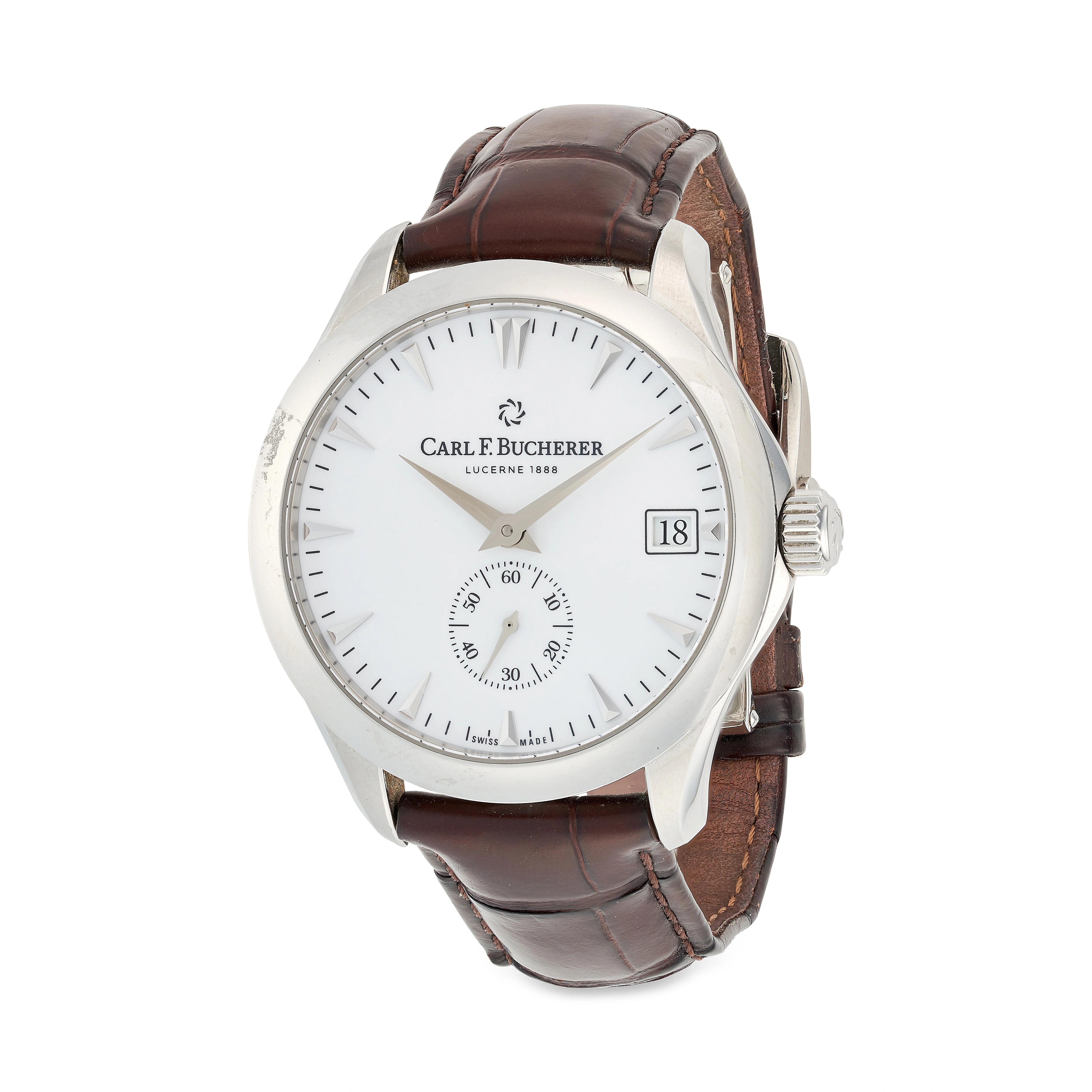 Carl F. Bucherer Manero Bucherer 43mm Stainless steel White