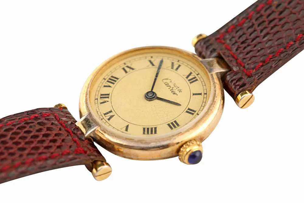 Cartier Vendome Vermiel 590004 24mm Silver-gilt Gold 1