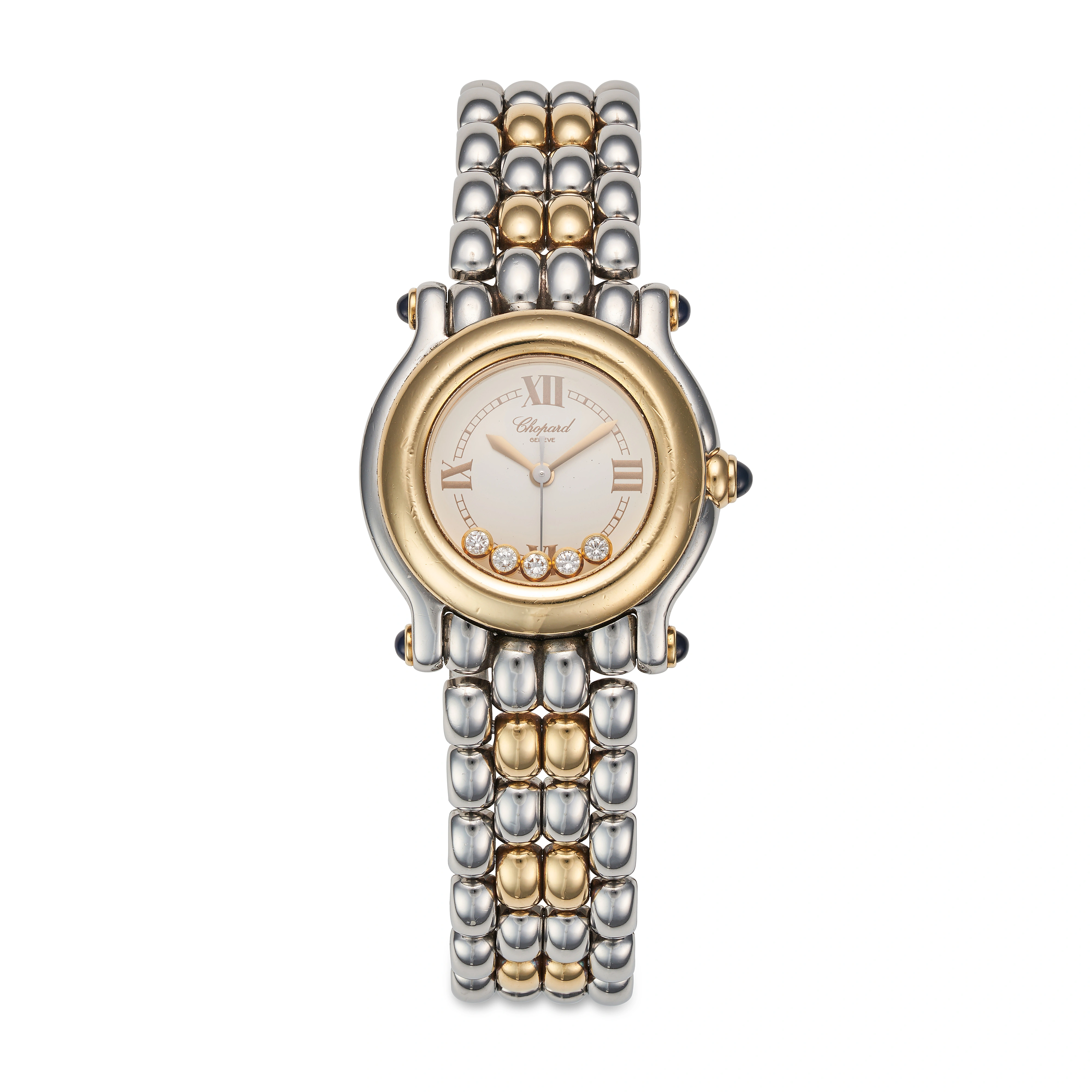 Chopard Happy Sport 27/8251-23 26mm Stainless steel and gold White and Diamond-set