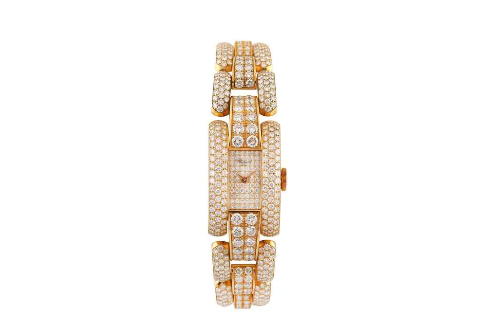 Chopard La Strada 433 1 18mm Yellow gold and diamond-set Gold and diamond pavé