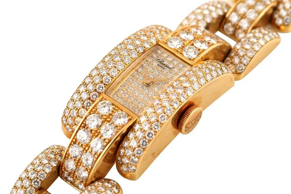 Chopard La Strada 433 1 18mm Yellow gold and diamond-set Gold and diamond pavé 1