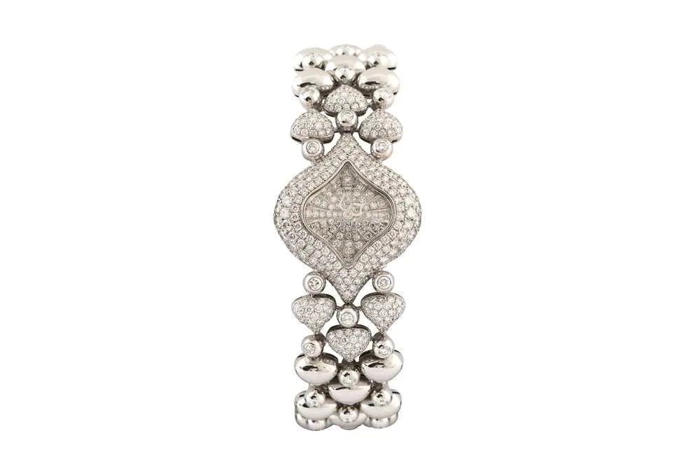Chopard Pushkin 553 1 26.5mm White gold and diamond Pave diamond-set