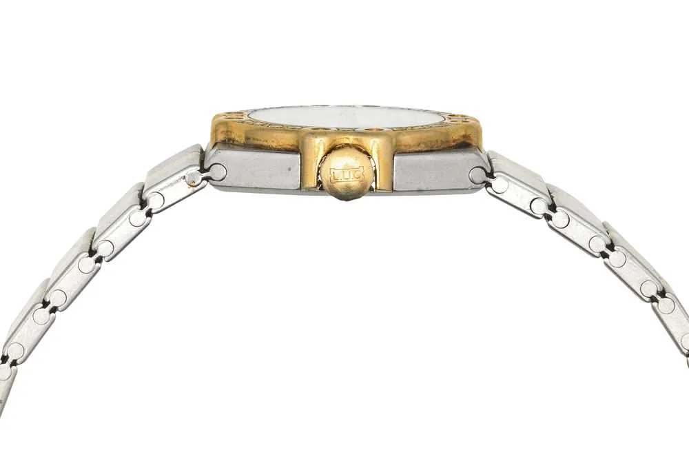 Chopard St. Moritz 8024 24mm Yellow gold, stainless steel and diamond-set White 2
