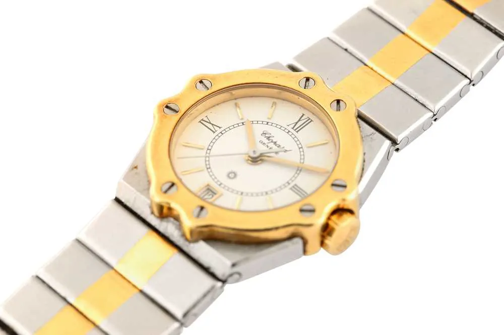 Chopard St. Moritz 8026 24mm Yellow gold and stainless steel White 1