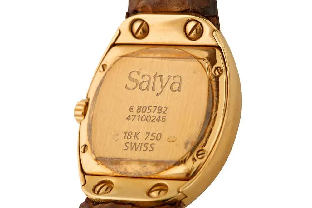 Ebel Satya 8057B21 24mm Yellow gold Silver 4