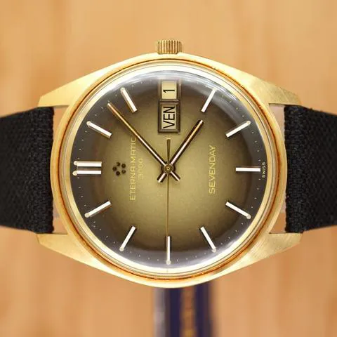 Eterna Eterna-Matic 34mm Yellow gold Brown