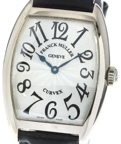 Franck Muller Cintree Curvex 7502 QZ 29mm White gold Silver