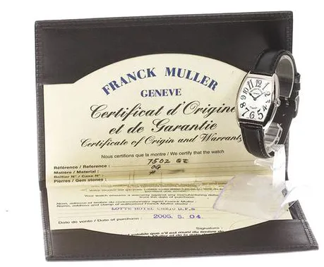 Franck Muller Cintree Curvex 7502 QZ 29mm White gold Silver 1