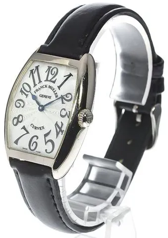 Franck Muller Cintree Curvex 7502 QZ 29mm White gold Silver 2