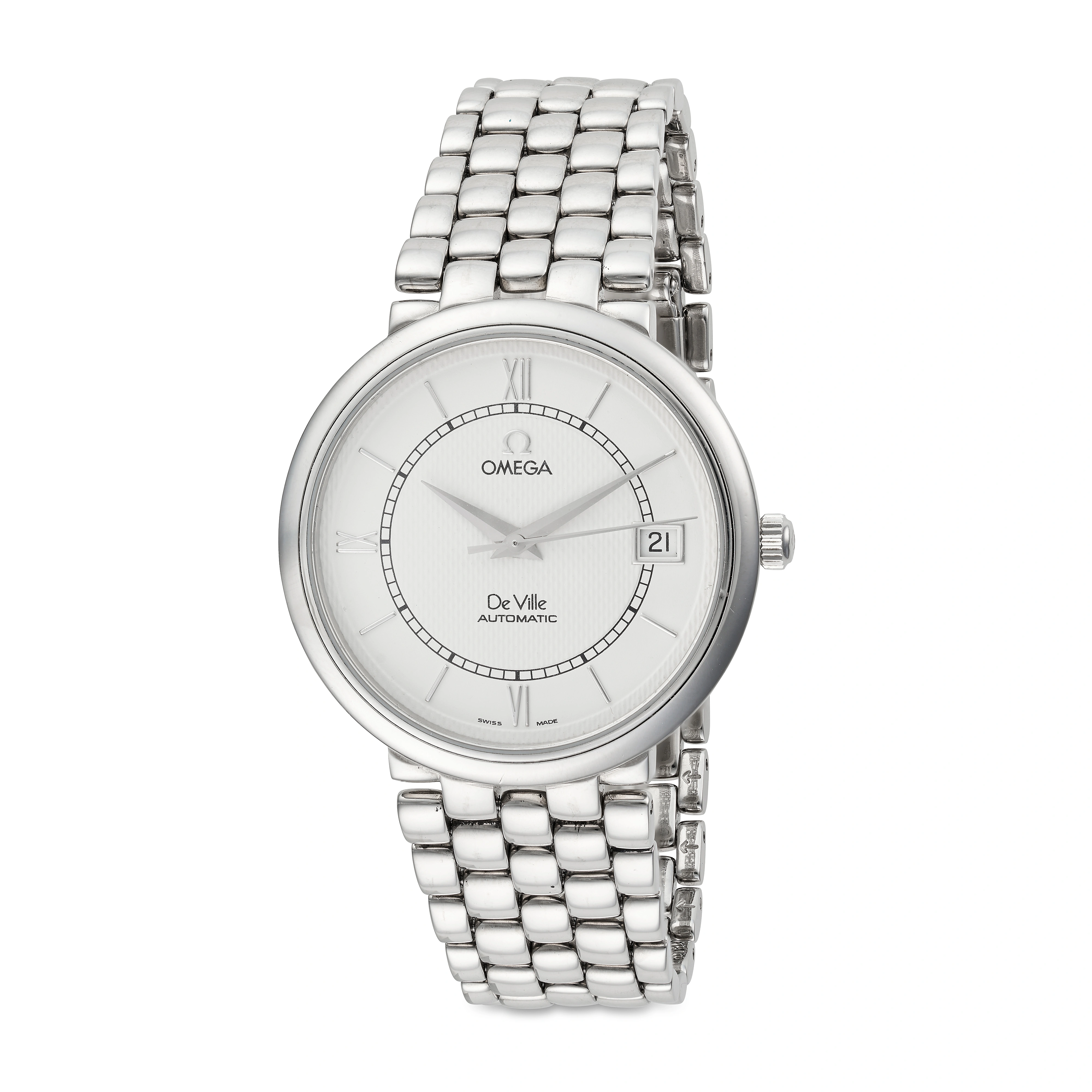 Omega De Ville 7514.31.00 35mm Stainless steel White