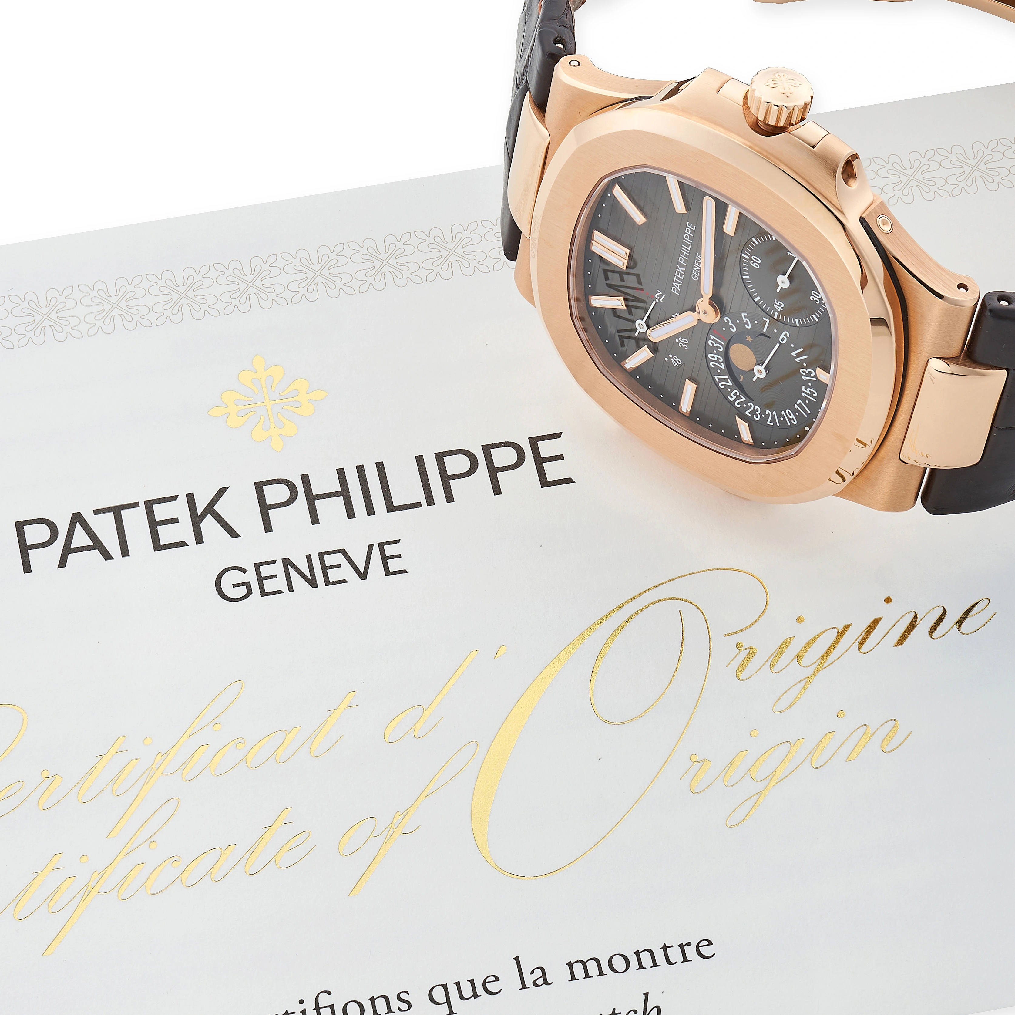 Patek Philippe Nautilus 5712R-001 40mm Rose gold Brown 8