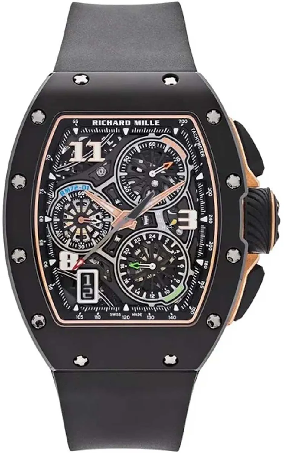 Richard Mille RM72-01 RM72-01 38.5mm Rose gold Skeletonized