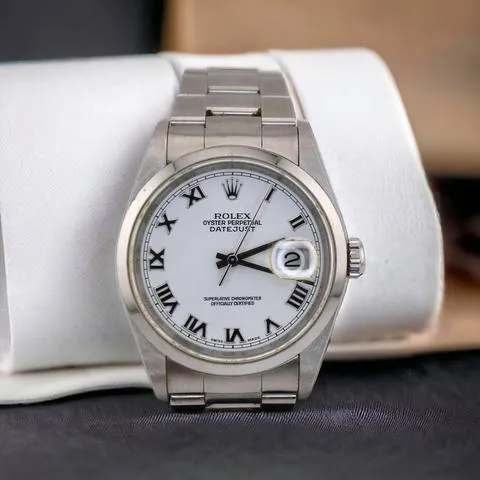 Rolex Datejust 36 16200 36mm Stainless steel White