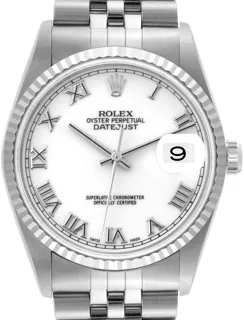 Rolex Datejust 36 16234 Stainless steel White