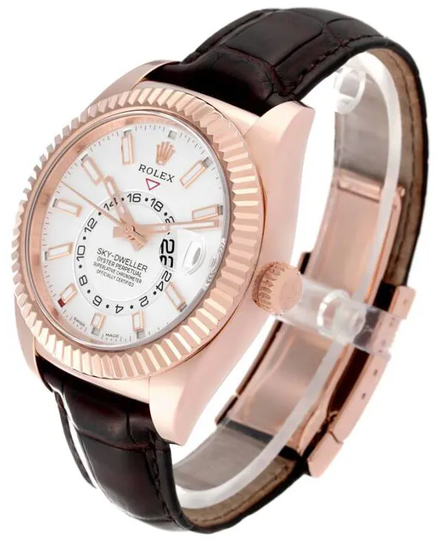 Rolex Sky-Dweller 326135 42mm Rose gold White 1