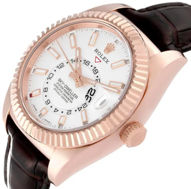 Rolex Sky-Dweller 326135 42mm Rose gold White 4