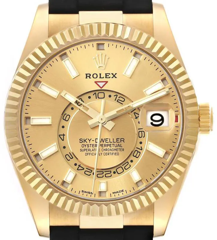 Rolex Sky-Dweller 326238 42mm Yellow gold Champagne 1