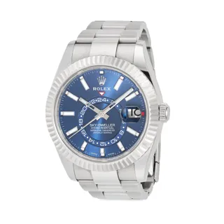 Rolex Sky-Dweller 326934-0003 White gold and Stainless steel Blue