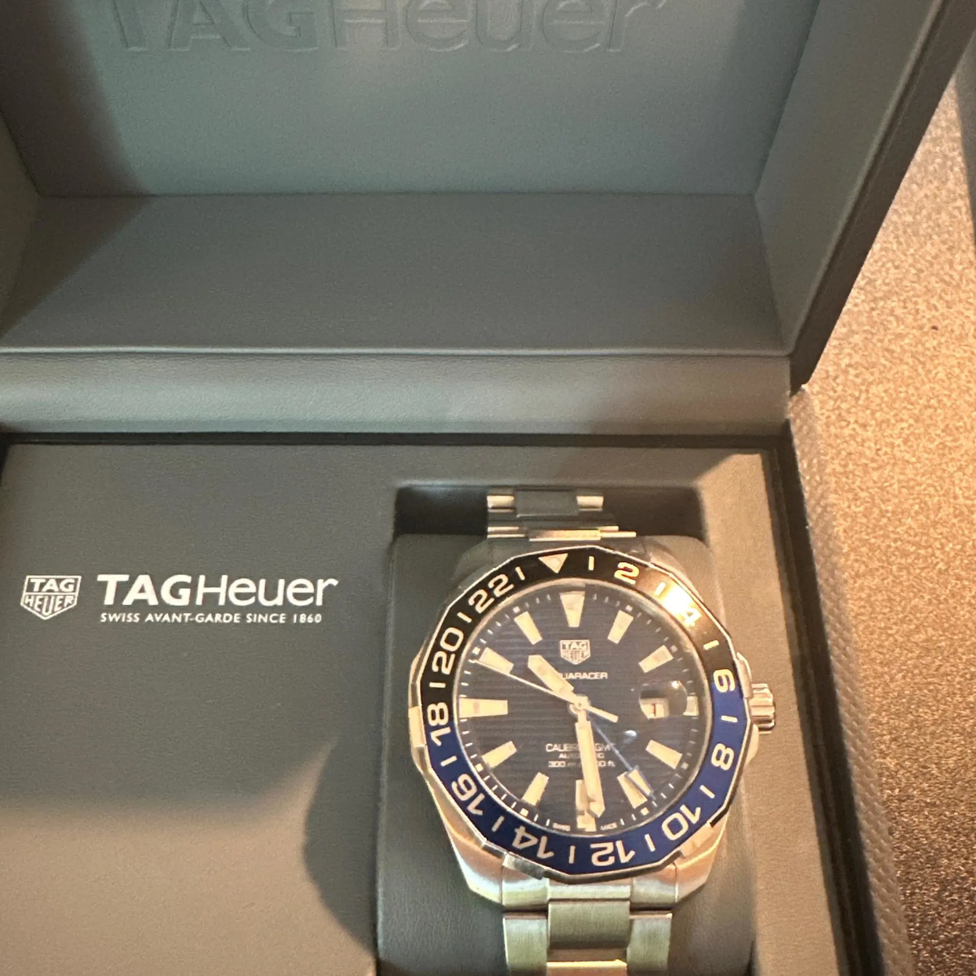 TAG Heuer Aquaracer 300M WAY201T.BA0927 43mm Stainless steel Blue