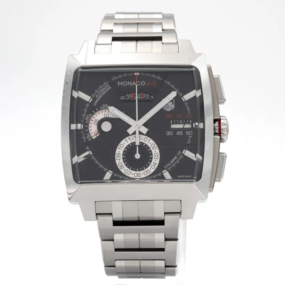 TAG Heuer Monaco Calibre 12 CAL2110.BA0781 40.5mm Stainless steel Black