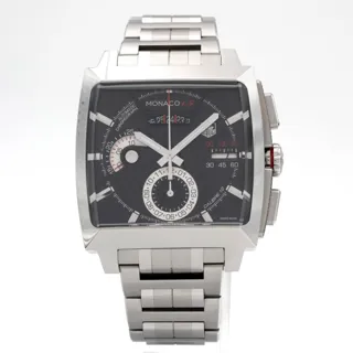 TAG Heuer Monaco Calibre 12 CAL2110.BA0781 Stainless steel Black