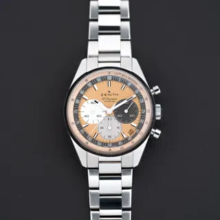 Zenith Chronomaster 03.3201.3600/18.M3200 Stainless steel Salmon