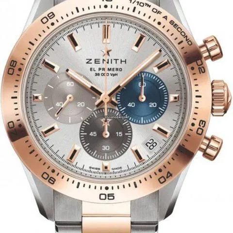Zenith Chronomaster Sport 51.3100.3600/69.M3100 41mm Yellow gold and stainless steel Silver
