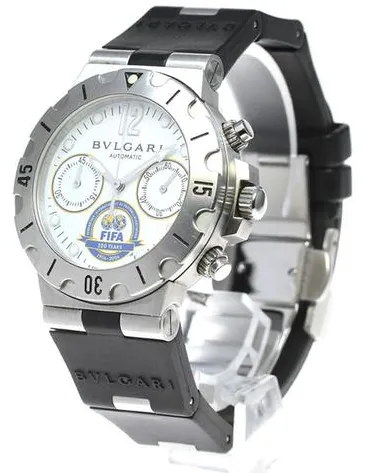 Bulgari Diagono SCB38S 38mm Stainless steel White 1