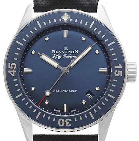 Blancpain Fifty Fathoms 5100-1140-O52A 38mm Stainless steel Blue