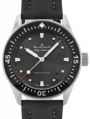 Blancpain Fifty Fathoms 5100B-1110-B52A 38mm Stainless steel Gray meteor