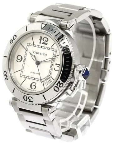 Cartier Pasha Seatimer W31080M7 40mm Stainless steel Silver 7