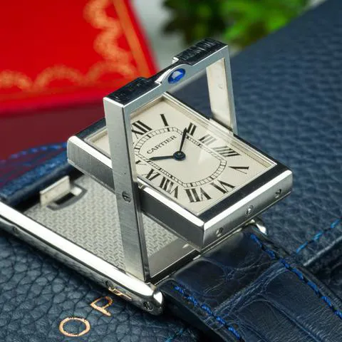 Cartier Tank 2390 25mm Stainless steel White