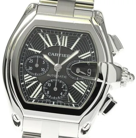 Cartier Roadster W62020X6 43mm Stainless steel Black