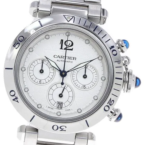 Cartier Pasha Seatimer w31030H3 38mm Stainless steel Silver