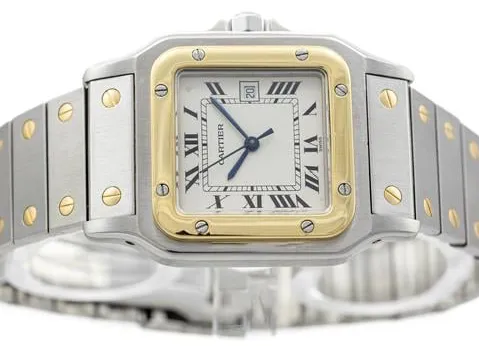 Cartier Santos 2961 29mm Yellow gold and stainless steel White 1