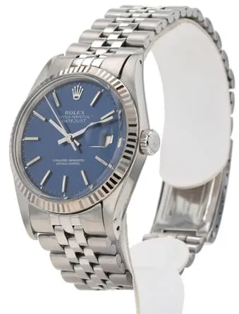 Rolex Datejust 1601 36mm Yellow gold and stainless steel Blue 4
