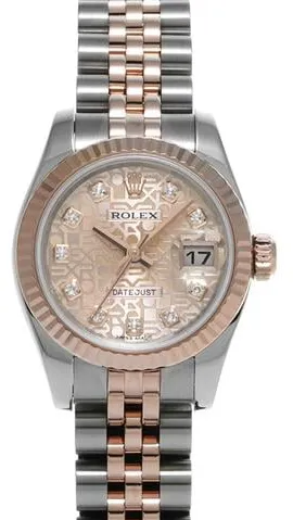 Rolex Lady-Datejust 179171G 26mm Stainless steel Rose