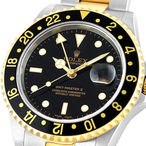 Rolex GMT-Master II 16713 40mm Yellow gold and Stainless steel Black 3