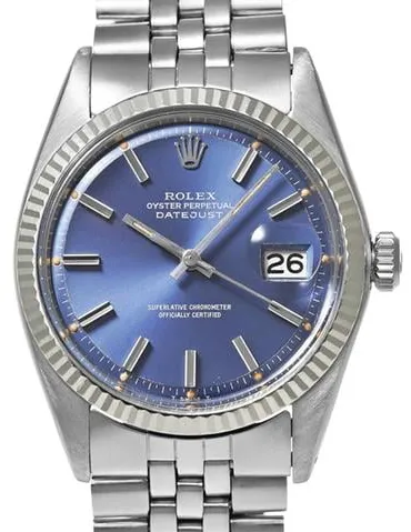 Rolex Datejust 1601 36mm Yellow gold and stainless steel Blue